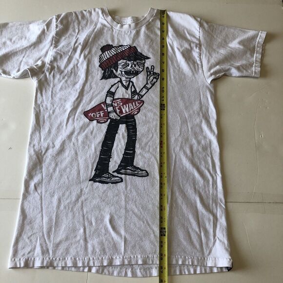 Vans off the wall Mens Tee Shirt Skater Graphic White Medium - Picture 6 of 9